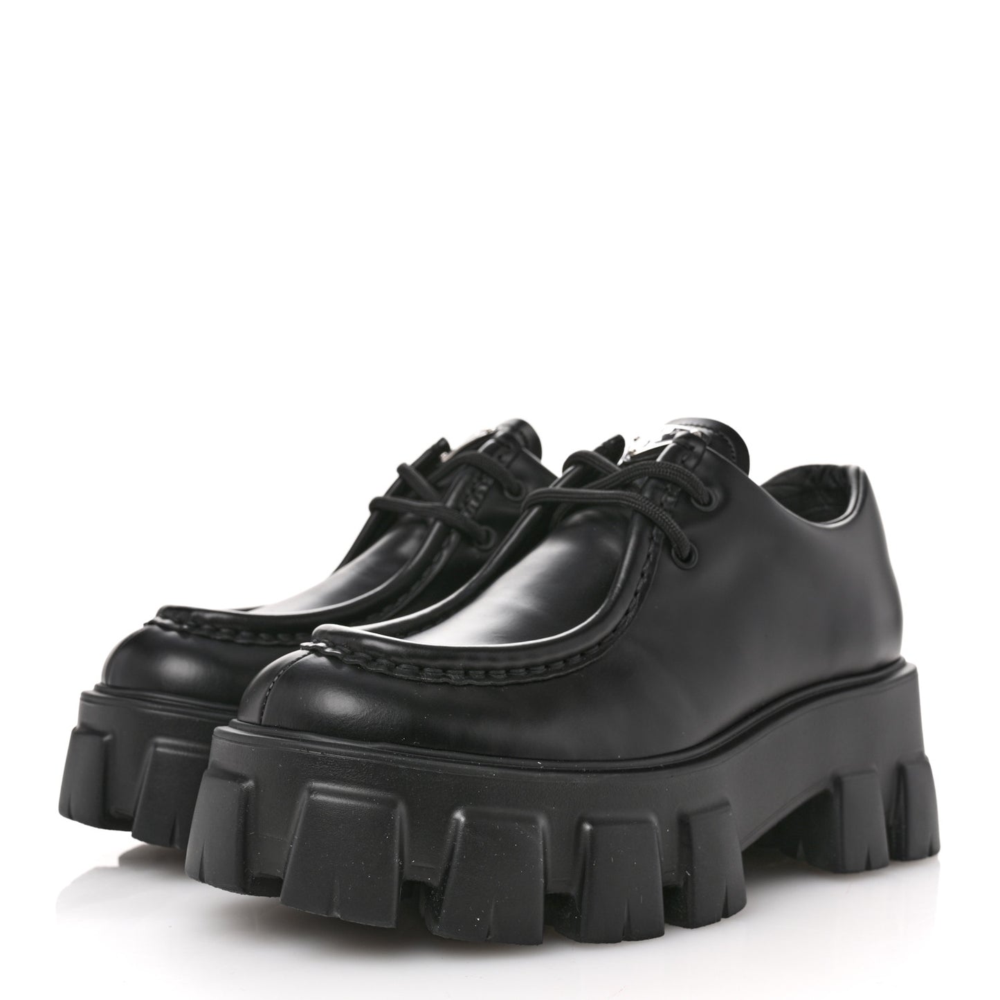 Spazzolato Rois Monolith 55mm Derby Loafers 37.5 Black