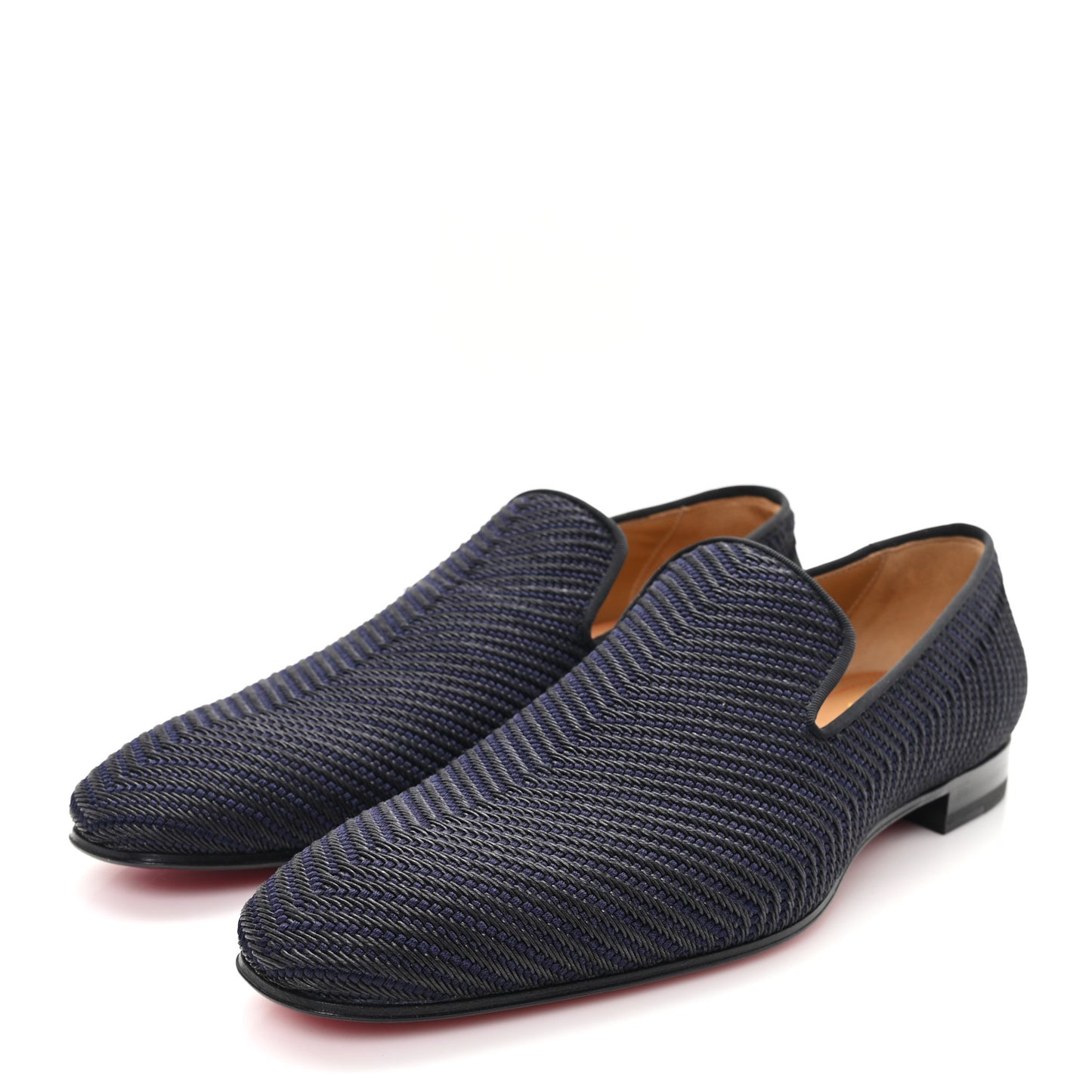 Tresse Cruising Mens Dandelion Flat Loafers 43 Black Navy