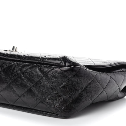 Chanel Shiny Goatskin Quilted Flap Black 9 of 9