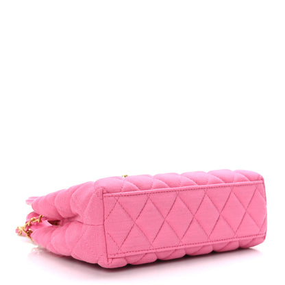 Chanel Jersey Quilted Nano Kelly Shopper Pink 4 of 9