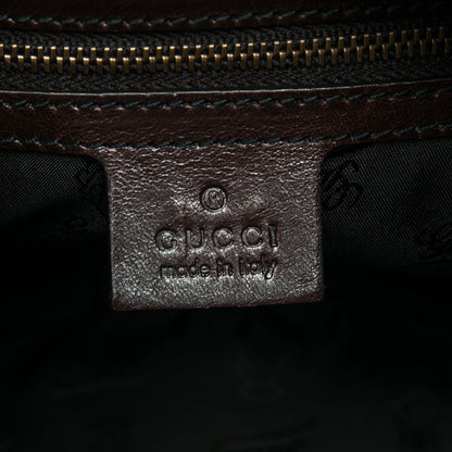 Gucci Crystal Monogram Babouska Hobo Dark Brown 6 of 7