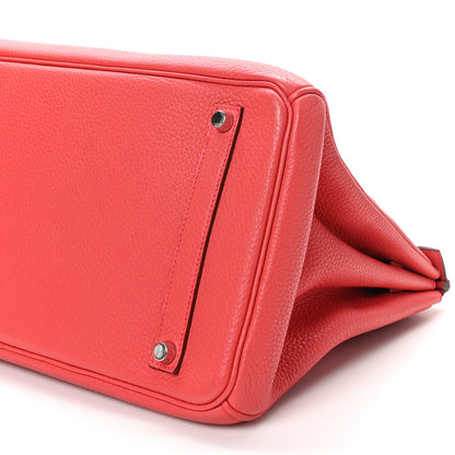 Hermes Taurillon Clemence Birkin 35 Bougainvillea 10 of 10