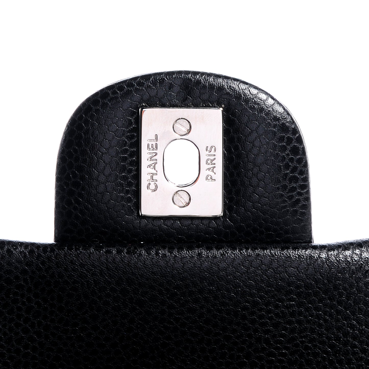 Caviar Quilted Mini Square Flap Bag Black