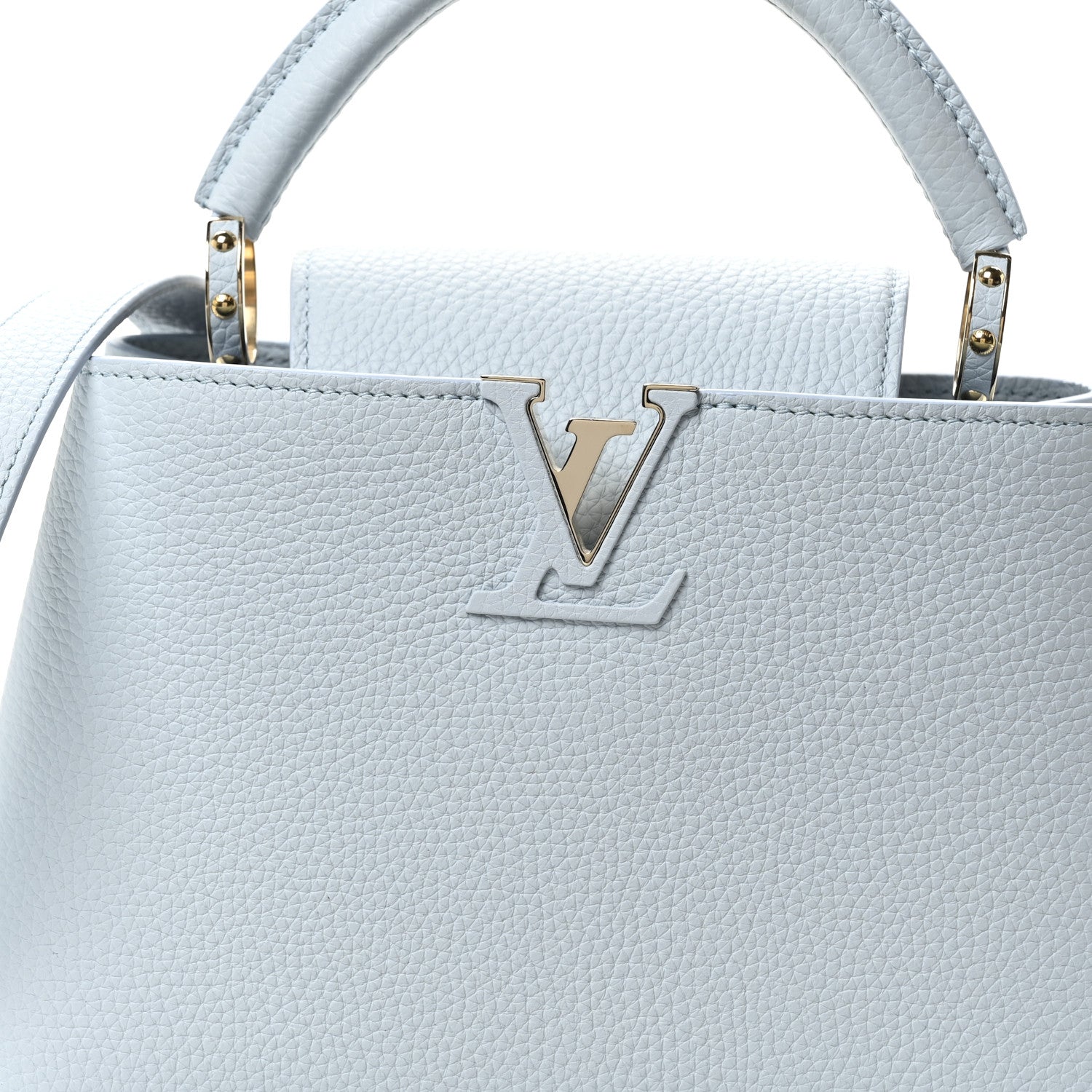 Louis Vuitton Taurillon Capucines BB Olympe Blue 7 of 10