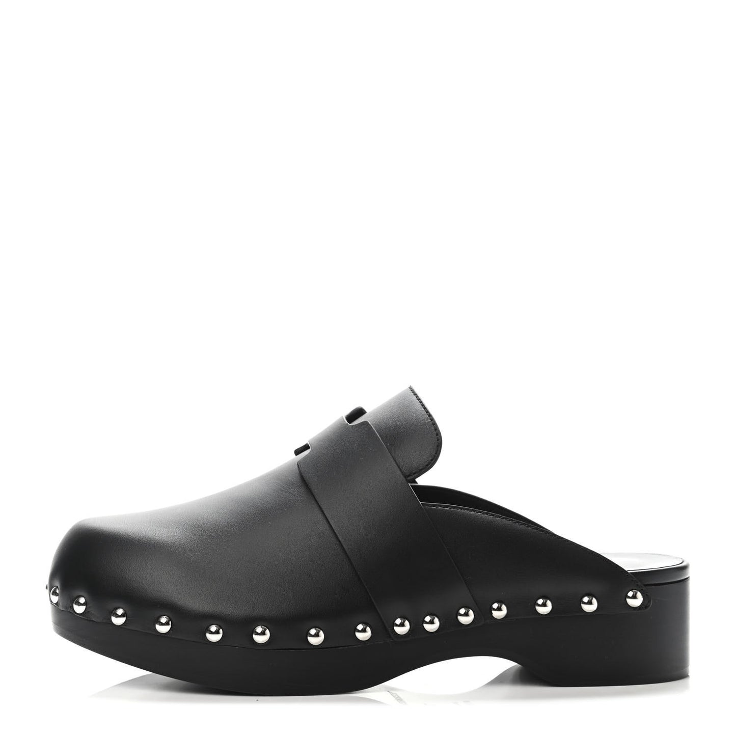 Calfskin Calya Mules 37 Black