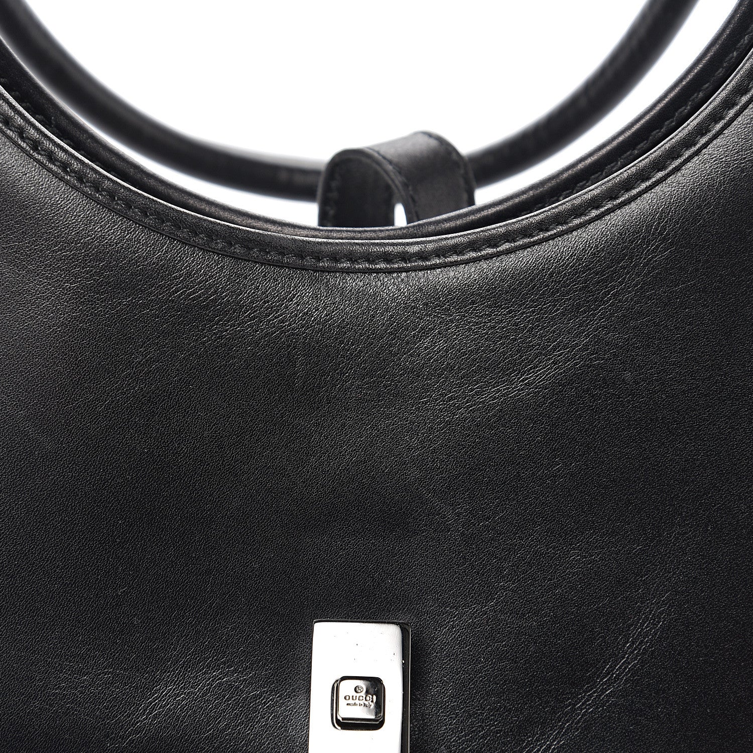 Gucci Calfskin Bardot Hobo Black 8 of 18