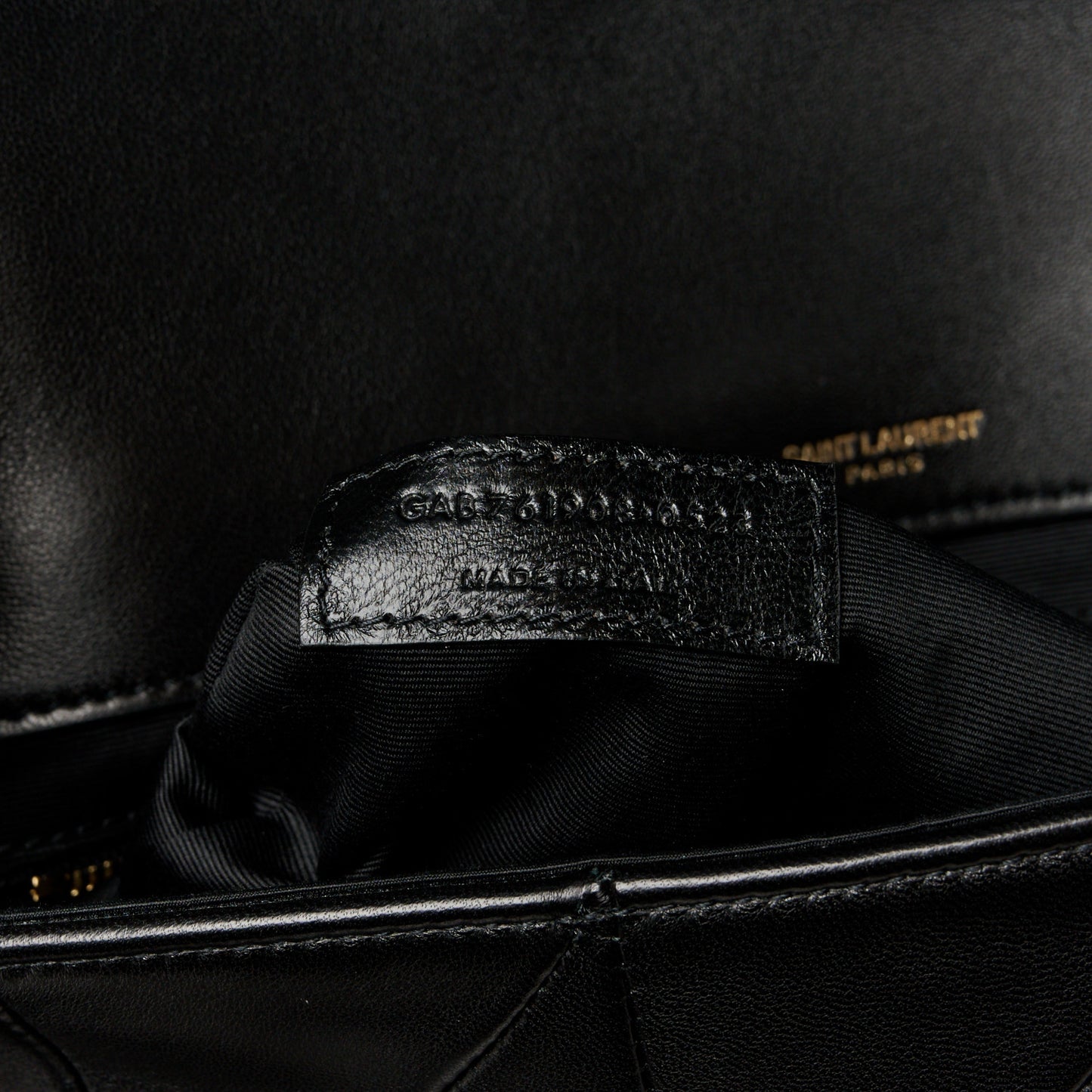 Lambskin Patchwork Monogram Large Jamie Black