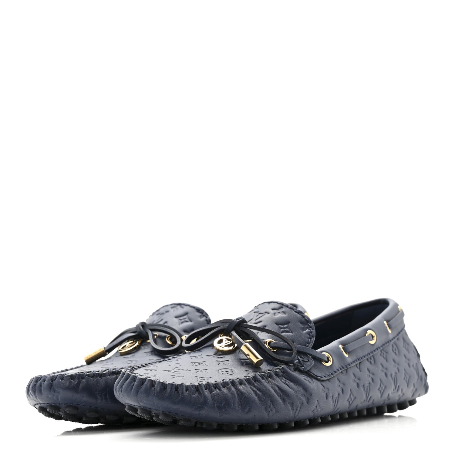 Louis Vuitton Empreinte Gloria Loafers 38 Navy 4 of 11