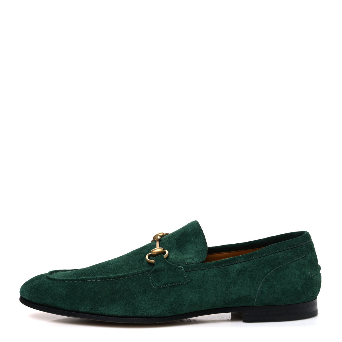 Gucci Suede Horsebit Mens Jordaan Loafers 10.5 Green 1 of 11