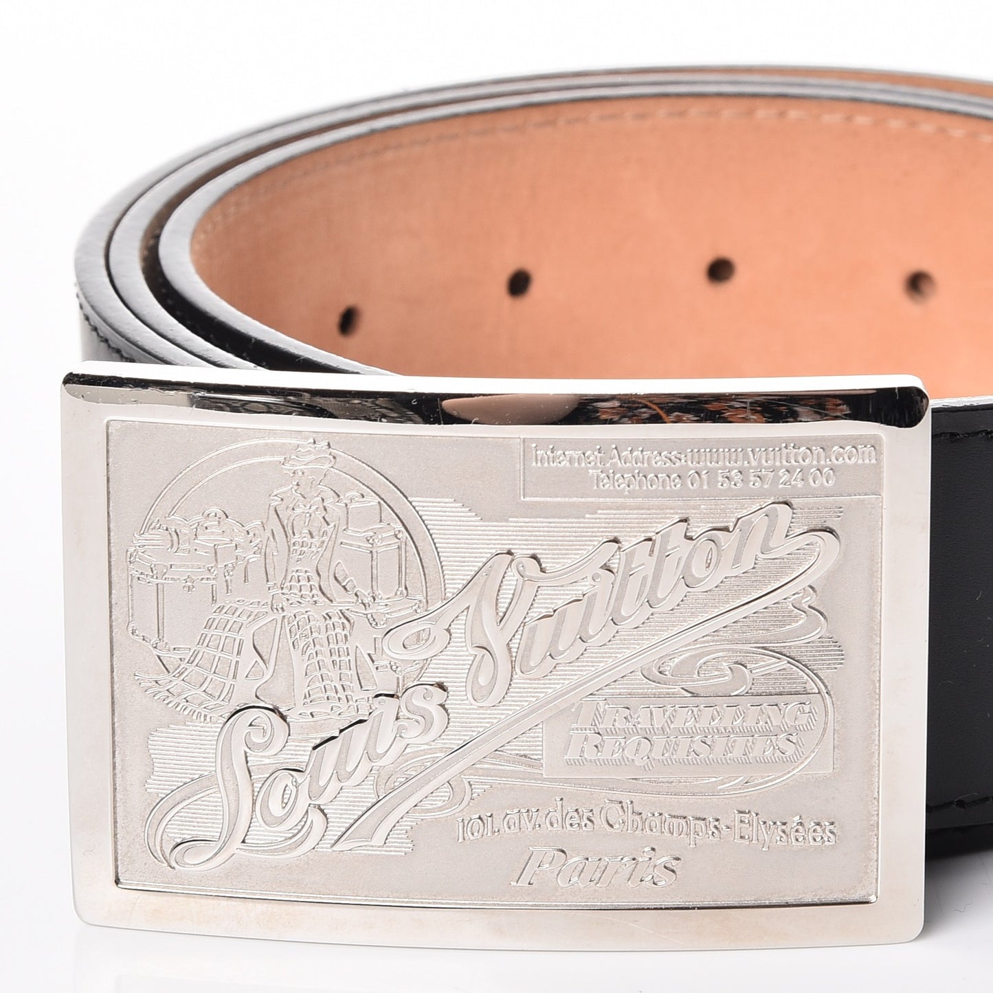 Calfskin Jeans Belt 110 44 Black