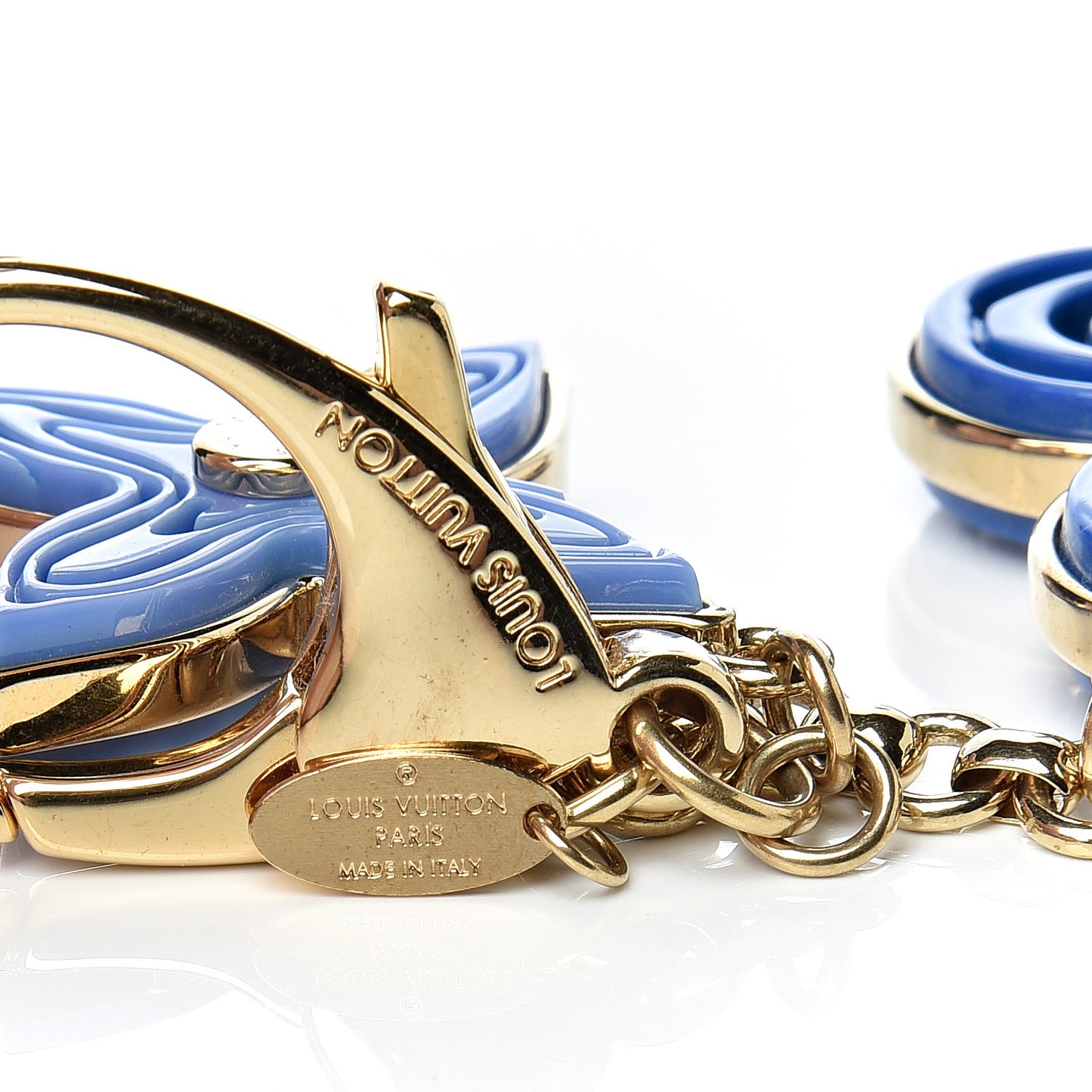 Resin Naif Bag Charm Blue