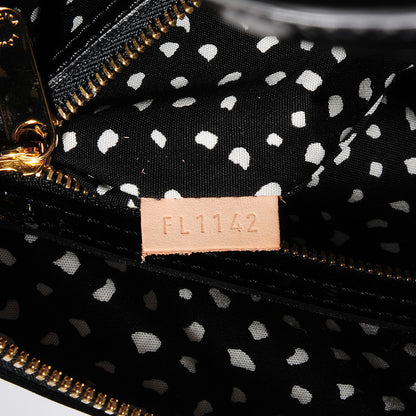 Louis Vuitton Vernis Kusama Infinity Dots Lockit MM Black 7 of 7