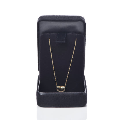 Tiffany 18K Yellow Gold 11mm Elsa Peretti Bean Pendant Necklace 6 of 6