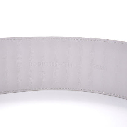Versace Calfskin Studded Belt 75 30 Light Grey 6 of 6