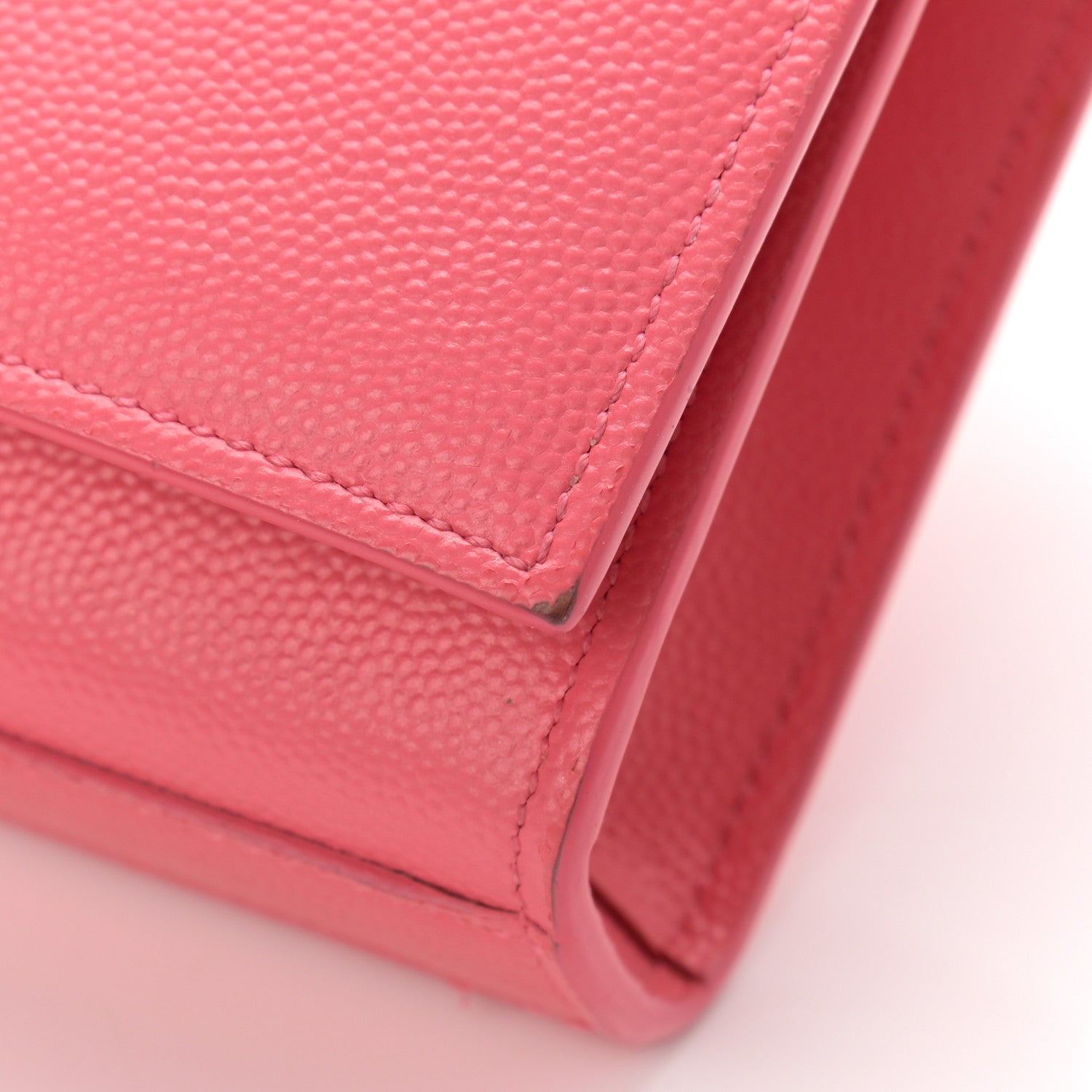 Saint Laurent Grain De Poudre Small Classic Monogram Kate Satchel Lipstick Fuchsia 12 of 15