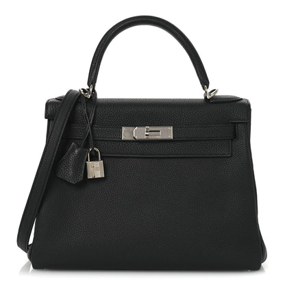 Hermes Togo Kelly Retourne 28 Black 1 of 13