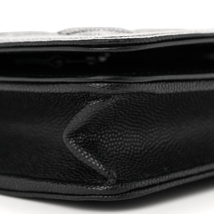 Chanel Caviar Quilted Boy Wallet On Chain WOC Black 11 of 17