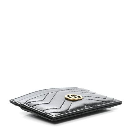 Gucci Calfskin Matelasse GG Marmont Card Holder Black 4 of 7