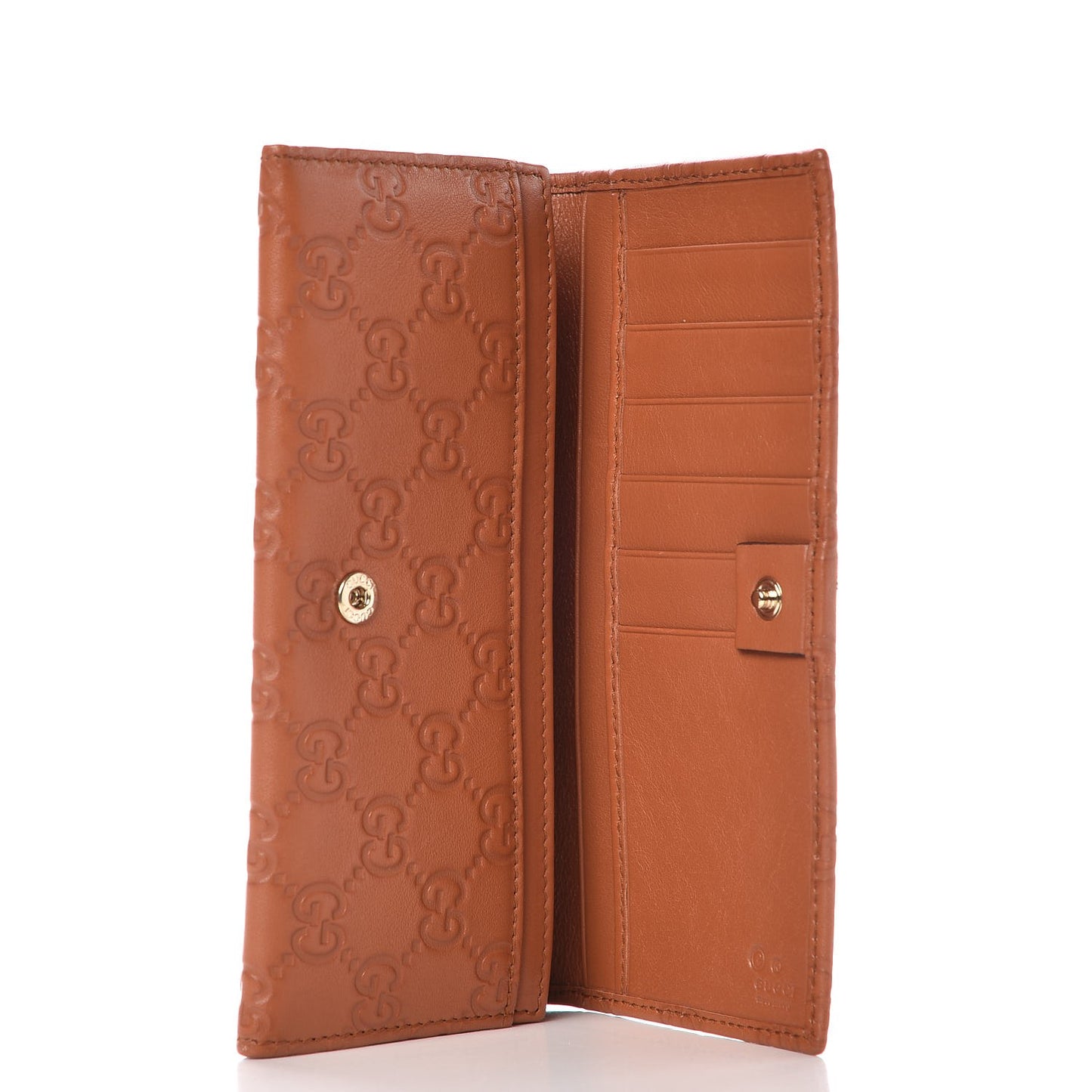 Guccissima Continental Wallet Saffron