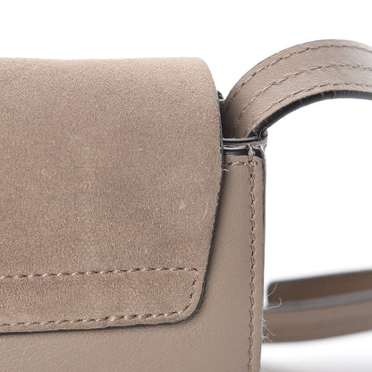 Chloe Suede Calfskin Small Faye Shoulder Bag Motty Grey 17 of 22