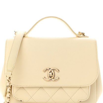 Chanel Caviar Quilted Small Business Affinity Flap White 8 of 11