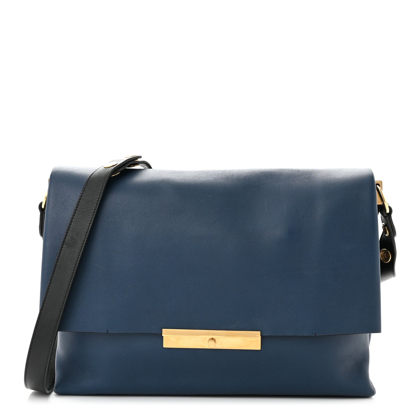 Smooth Calfskin Blade Flap Navy