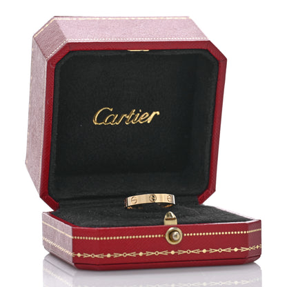 Cartier 18K Yellow Gold 3.5mm LOVE Wedding Band Ring 56 7.5 5 of 5