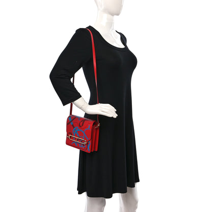 Hermes Swift Printed Eperon d'Or Mini Sac Roulis Rouge De Coeur Bleu Frida Rouge H 2 of 10