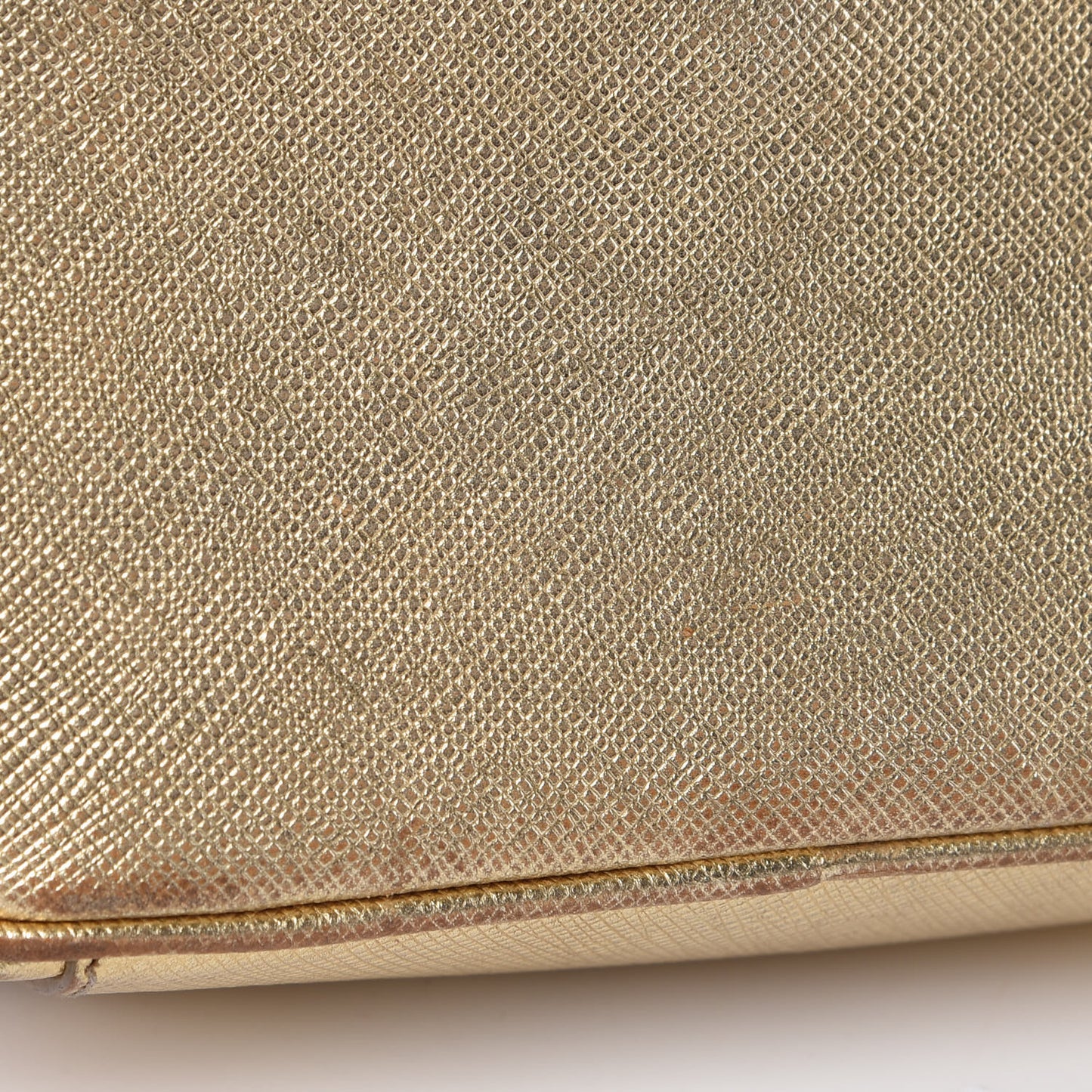 Metallic Saffiano Mini Camera Crossbody Platino