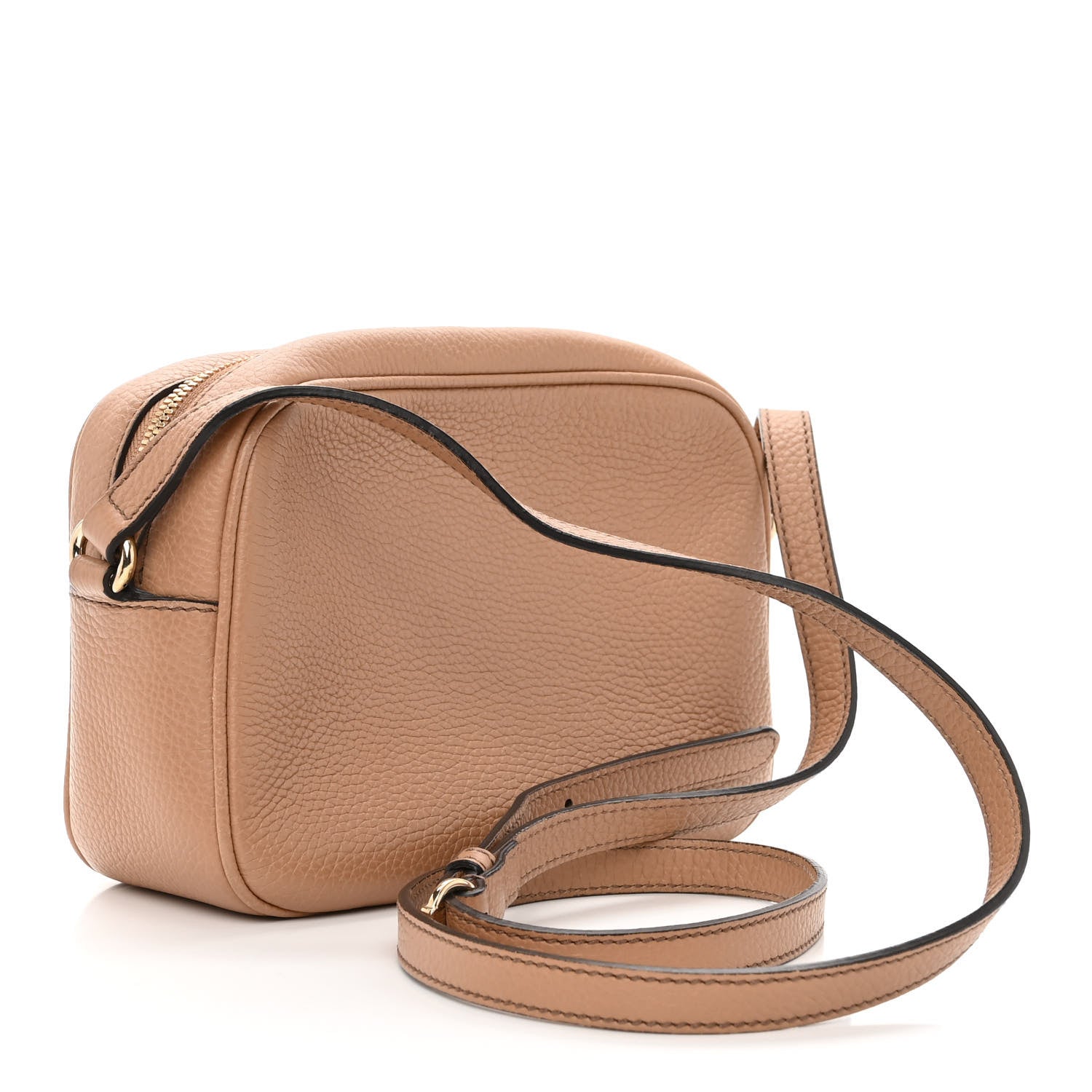 Gucci Pebbled Calfskin Small Soho Disco Bag Camelia 3 of 11