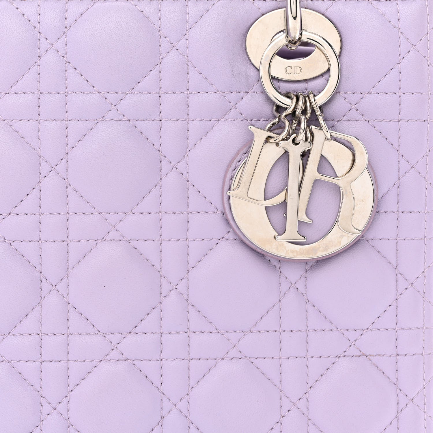 Christian Dior Lambskin Cannage Medium Lady Dior Purple 8 of 14