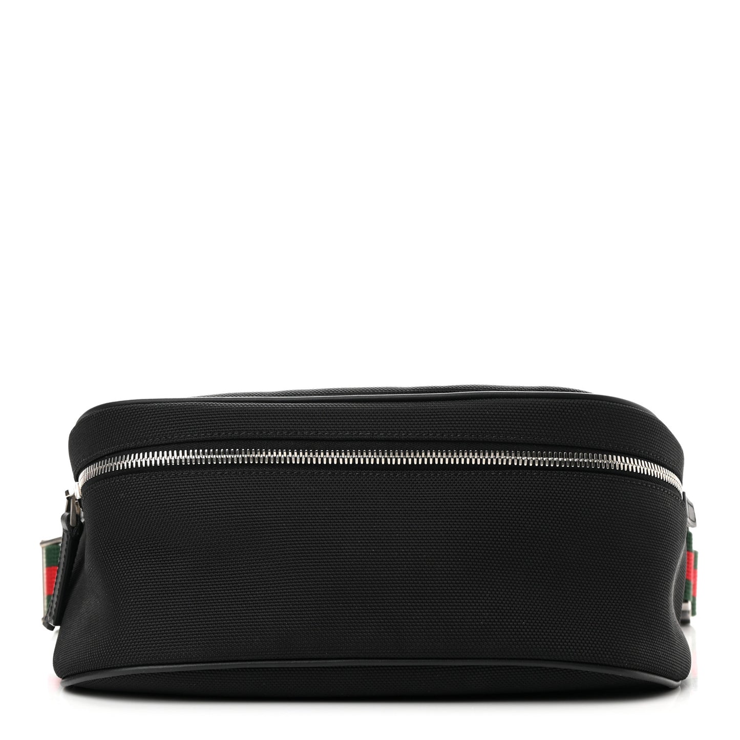 Techno Canvas Web Large Belt Bag Black