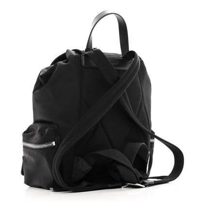 Burberry Nylon Logo Print Medium Rucksack Backpack Black 3 of 10