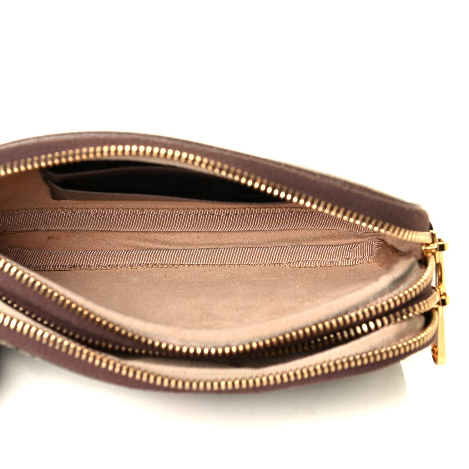 Gucci GG Supreme Monogram Web Ophidia Wristlet Beige New Acero 4 of 6