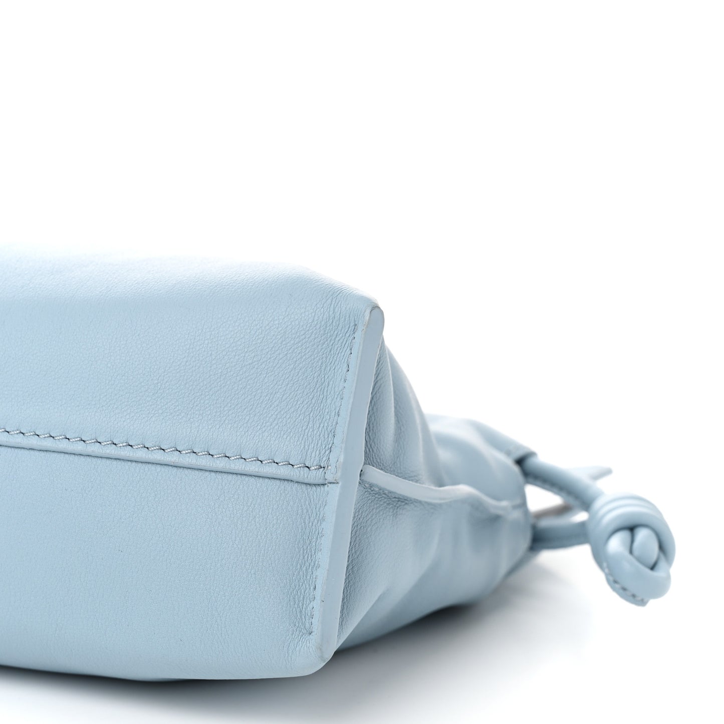 Nappa Mini Flamenco Knot Bag Dusty Blue