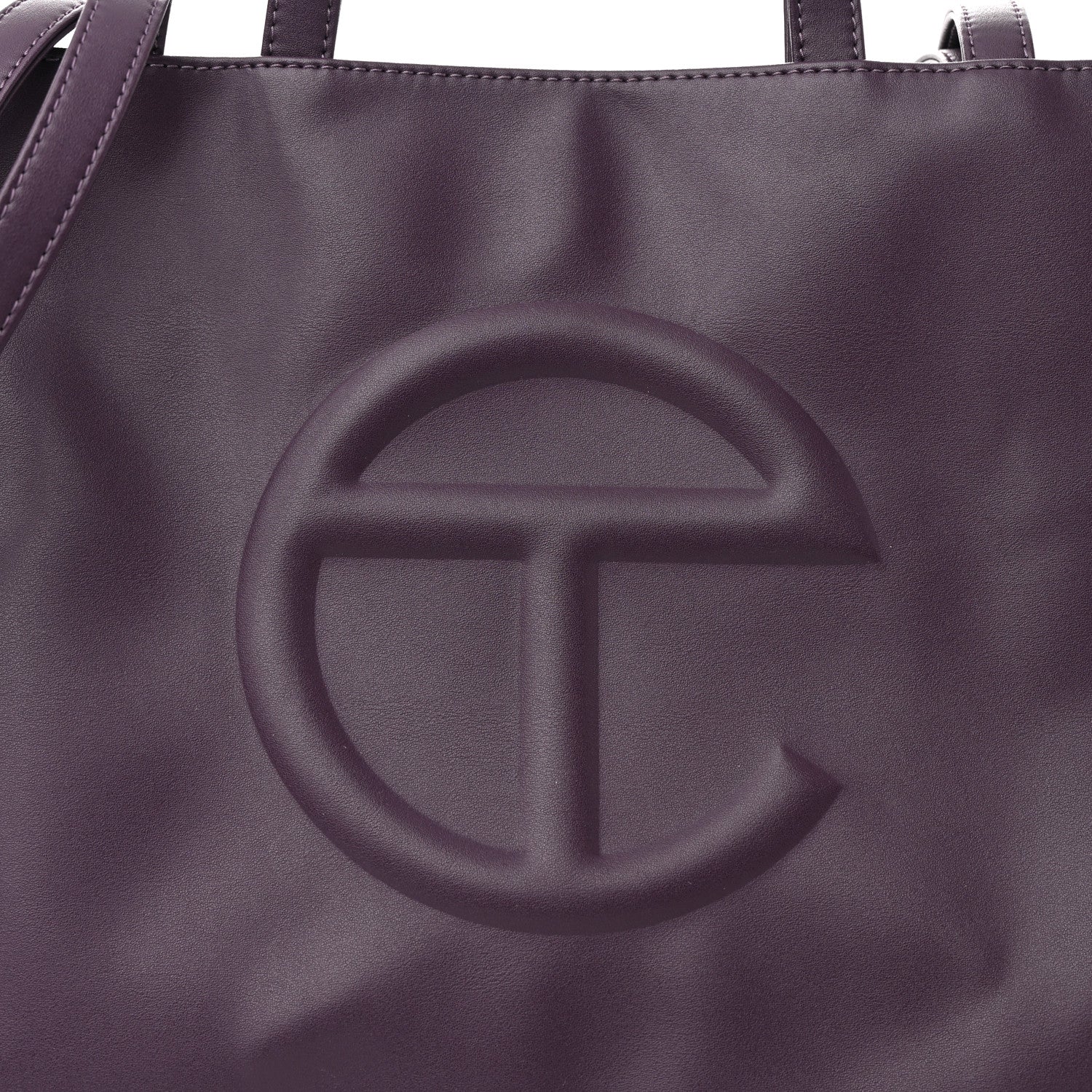 Telfar Vegan Leather Medium Shopping Bag Eggplant 7 of 9