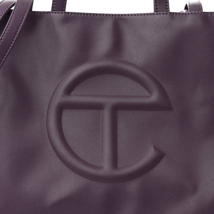 Telfar Vegan Leather Medium Shopping Bag Eggplant 7 of 9