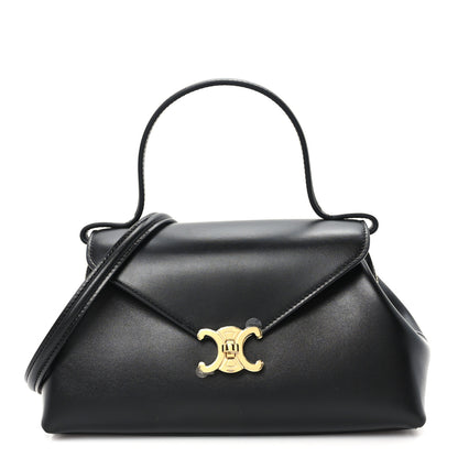 Celine Shiny Calfskin Small Flair Bag Black 1 of 9