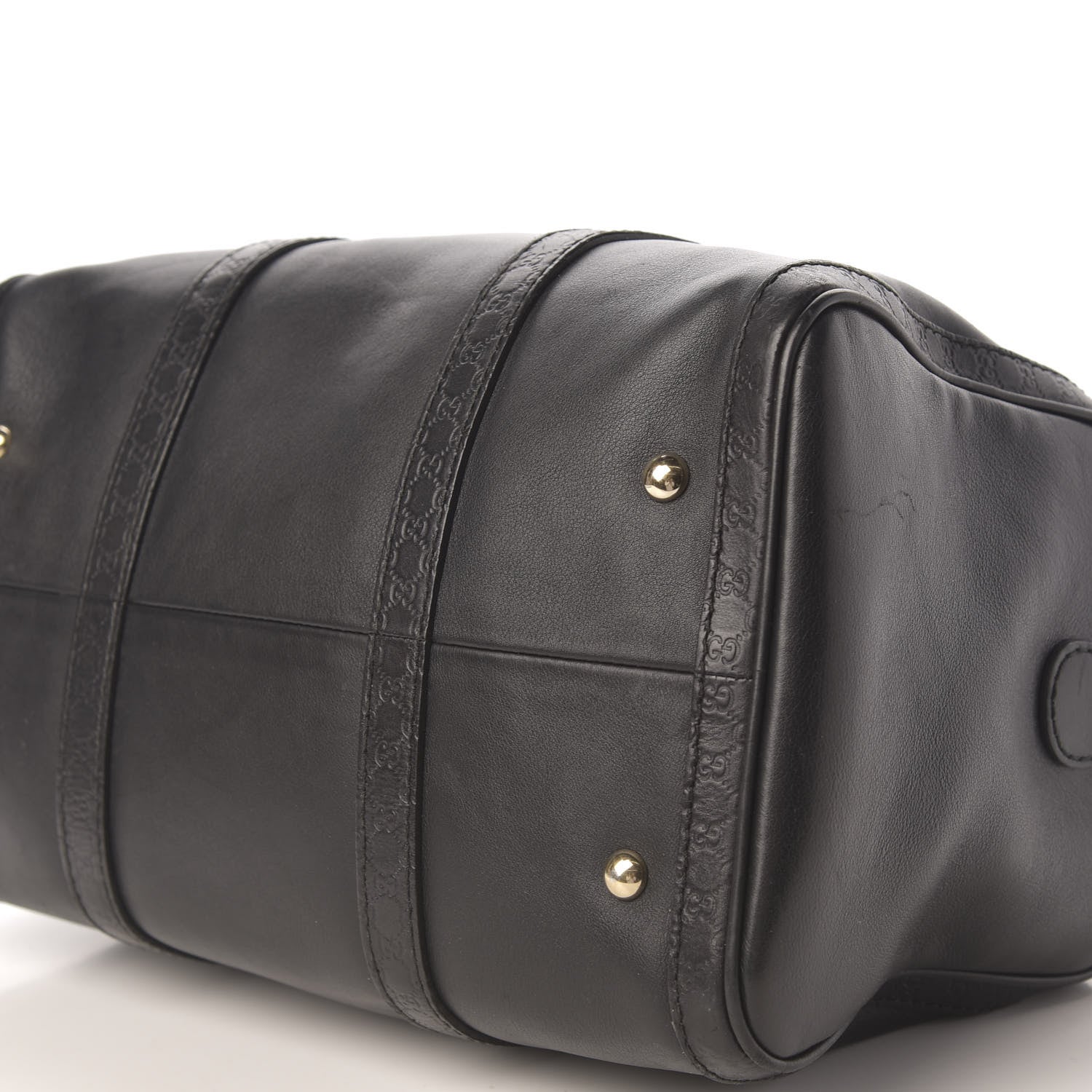Gucci Calfskin Microguccissima Trim Medium Boston Black 6 of 9