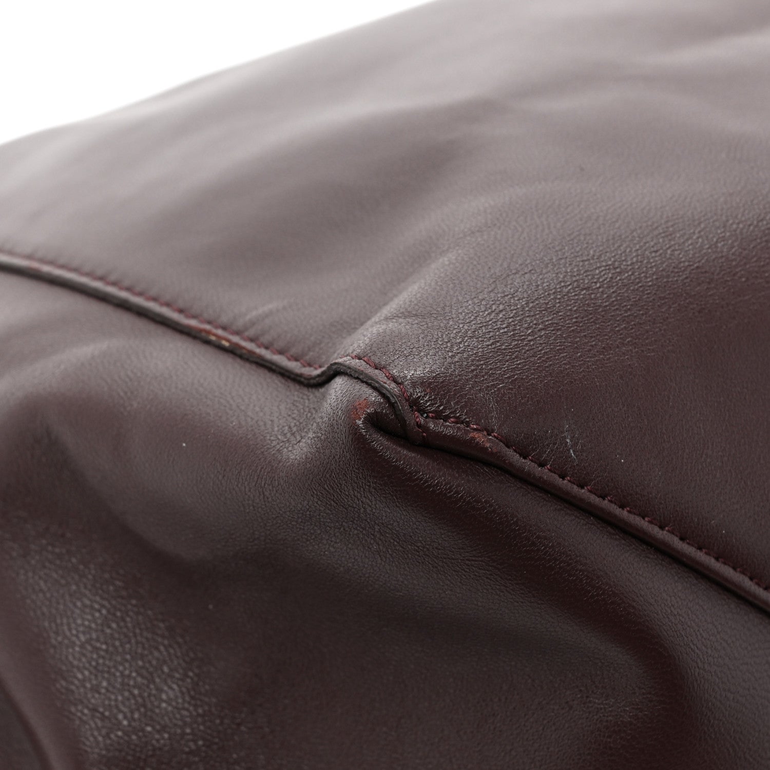 Celine Calfskin Folded Clutch Burgundy 12 of 13