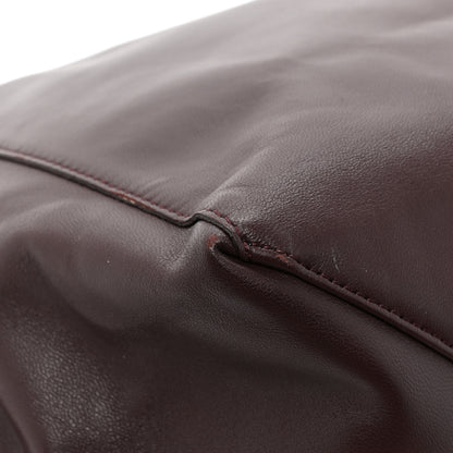 Celine Calfskin Folded Clutch Burgundy 12 of 13