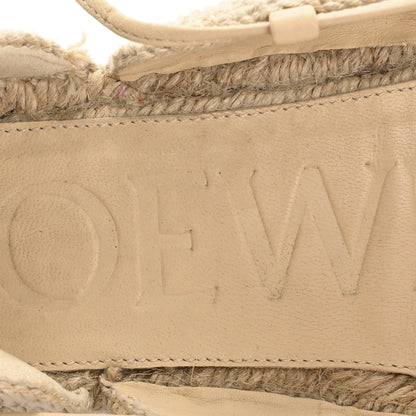 Loewe Raffia Paula's Ibiza Strappy Solar Espadrille Sandals 38 Natural 8 of 9