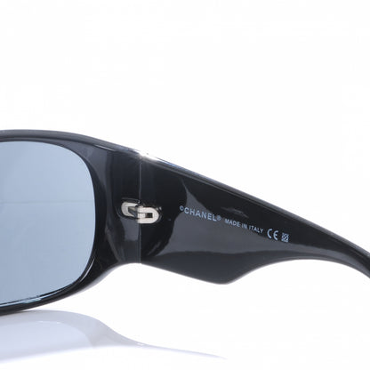 Chanel Crystal CC Logo Sunglasses 5080 B Black 2 of 4