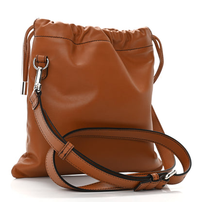 Fendi Vitello Grace Light Small Saint Fendi Roma Drawstring Pouch Brandy 3 of 10