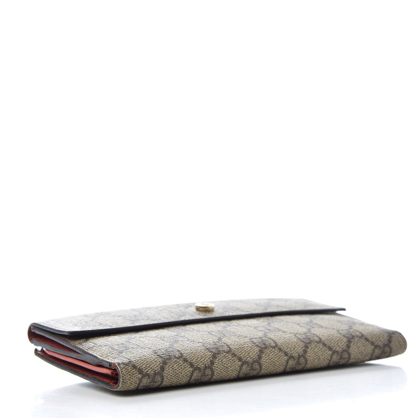 GG Supreme Monogram Interlocking Continental Flap Wallet