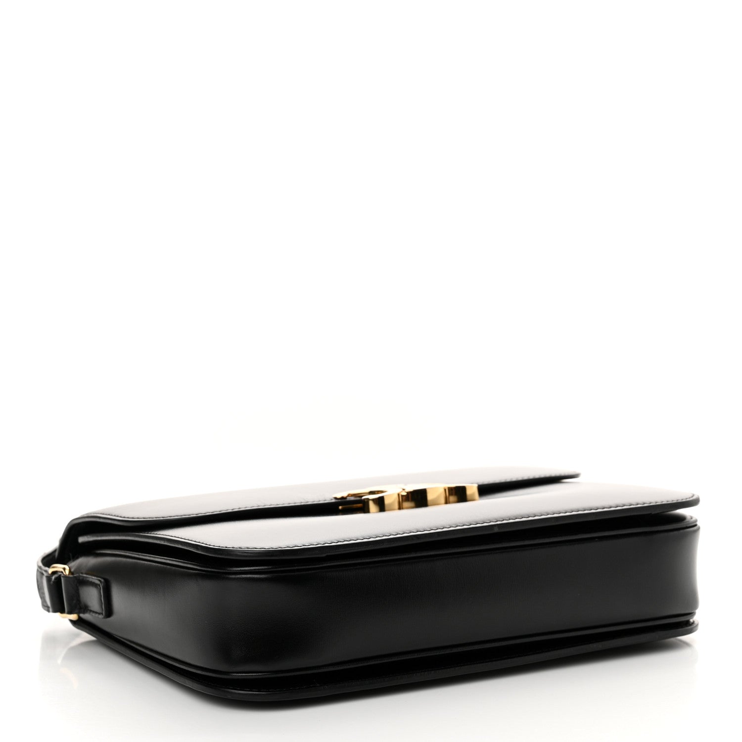 Celine Shiny Calfskin Large Triomphe Black 4 of 17