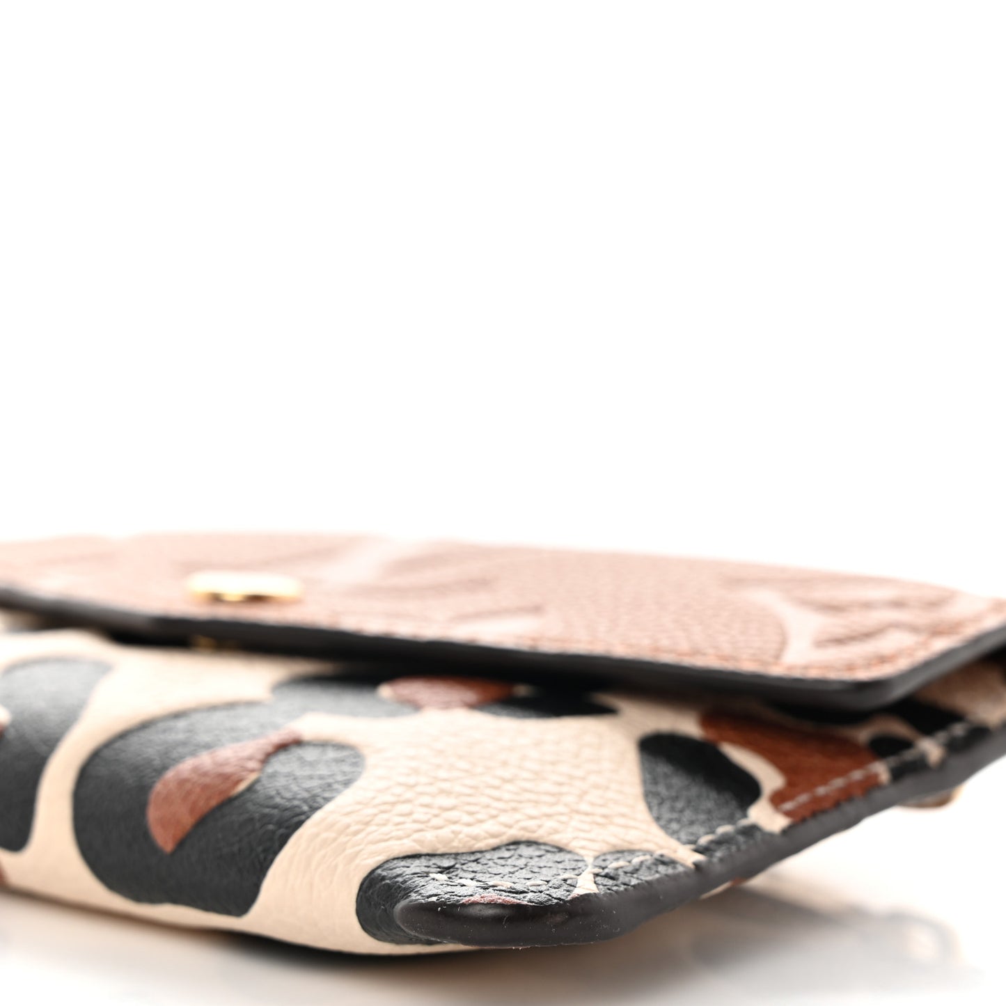 Empreinte Monogram Giant Wild At Heart Key Pouch Caramel