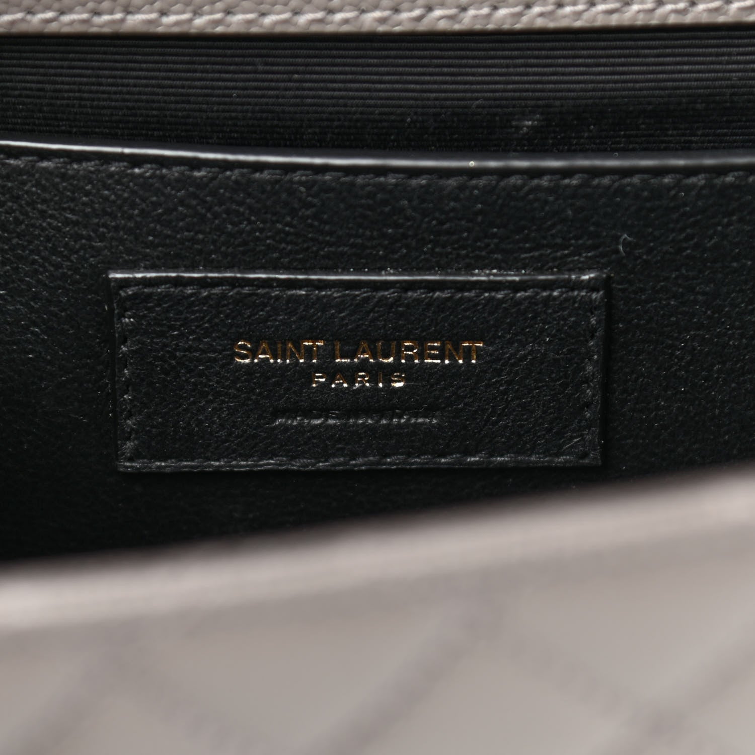 Saint Laurent Grain De Poudre Textured Mixed Matelasse Medium Triquilt Monogram Satchel Fog 7 of 10