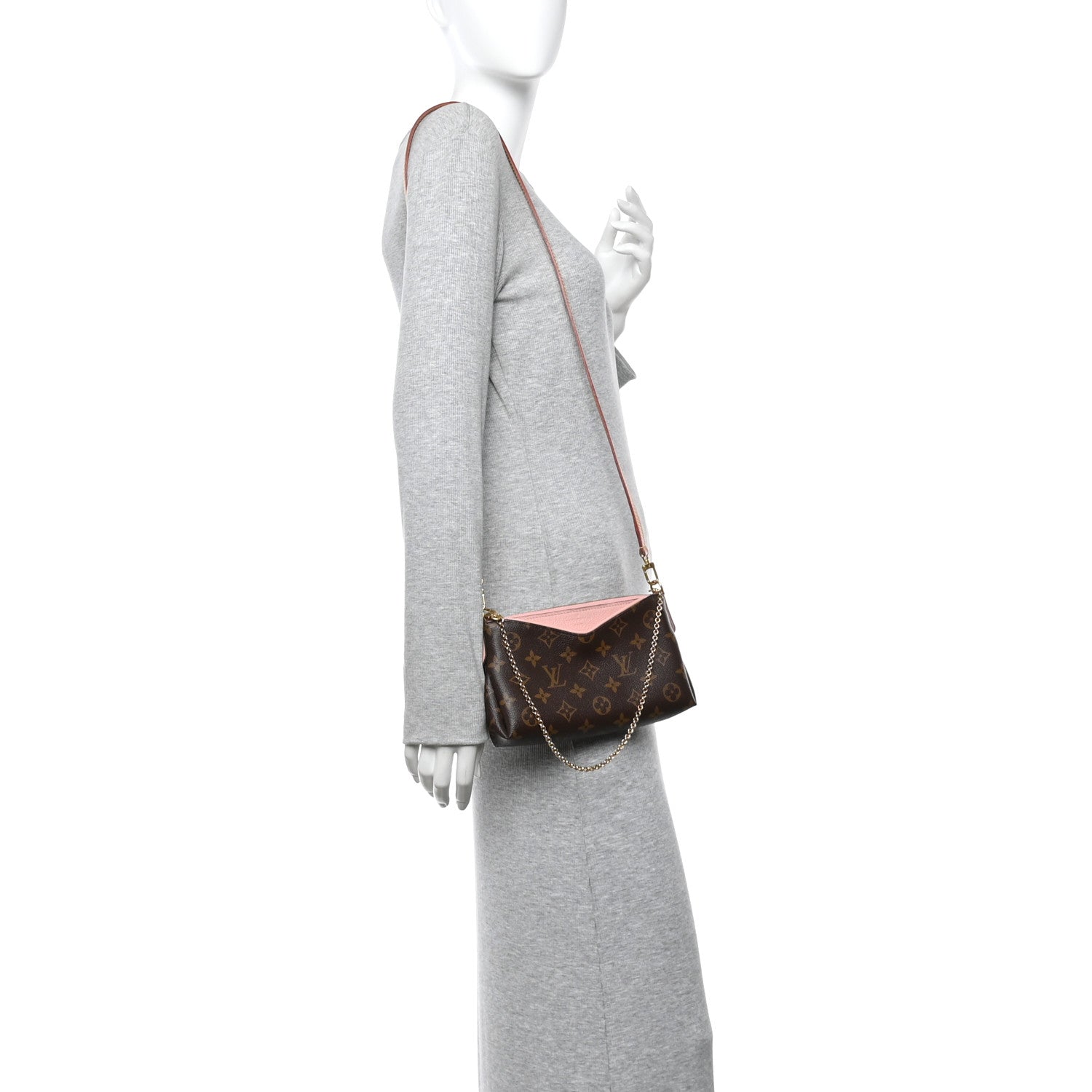 Louis Vuitton Monogram Pallas Clutch Rose Poudre 2 of 11