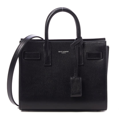 Saint Laurent Grained Calfskin Nano Sac De Jour Black 1 of 9